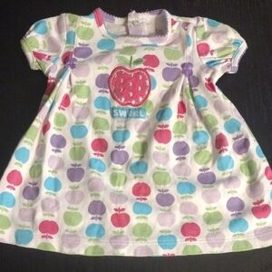 Colorful Apple Print Kids Shirt​​